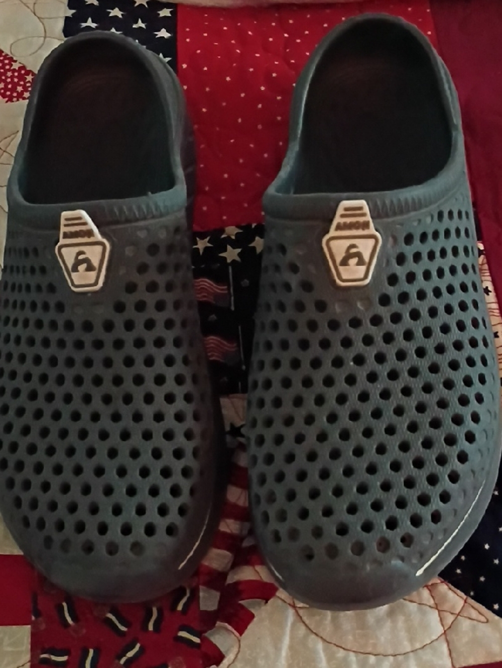 Men's Slip-On Ventilated Clog - Teal Blue